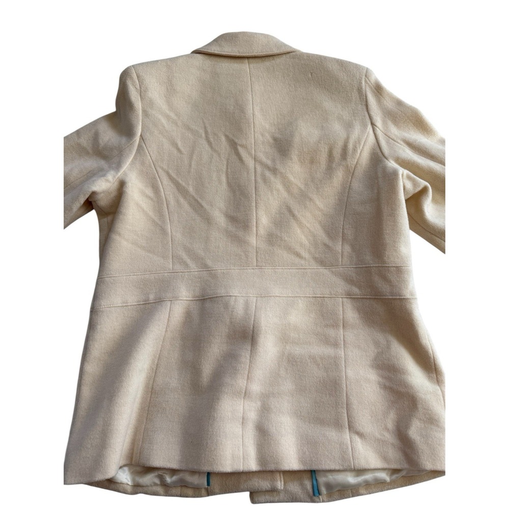 Dialogue Cream Pea Coat - Picture 3 of 4